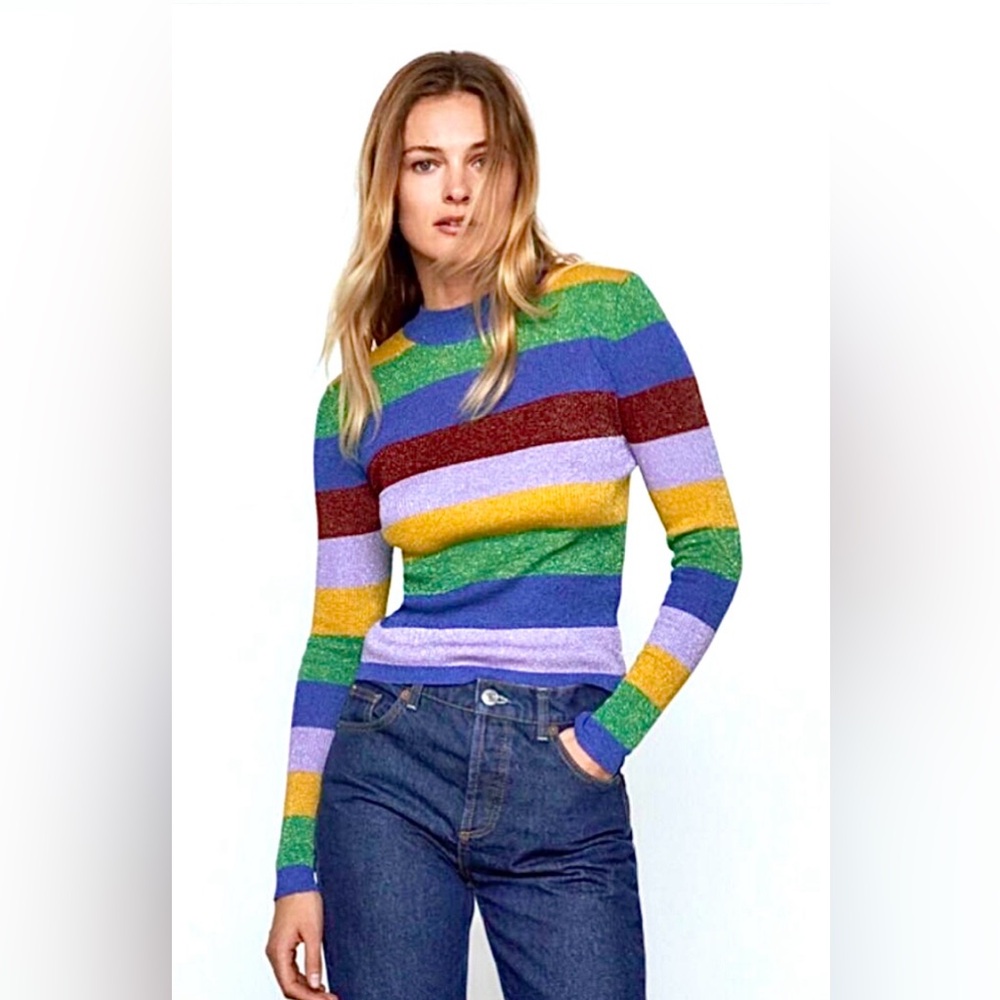 Zara Striped Sweater Top
